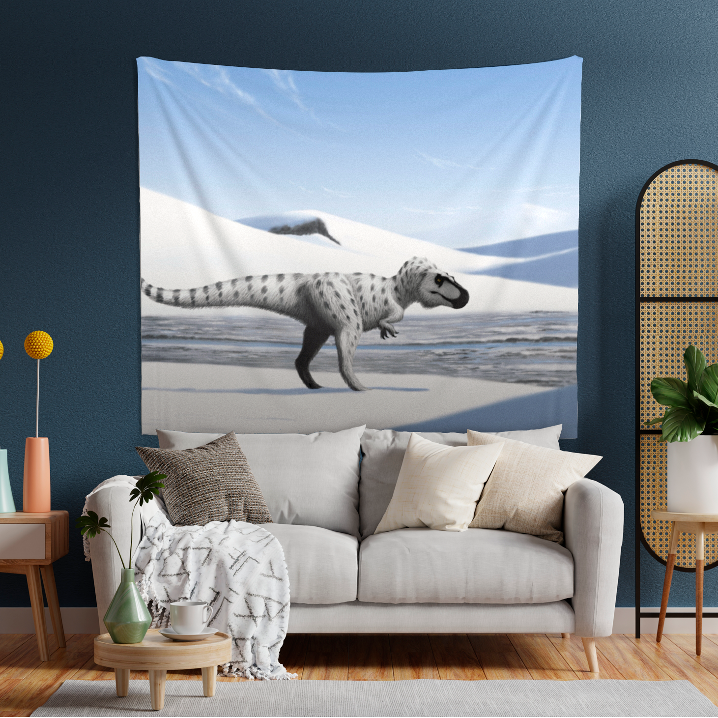 Nanuqsaurus indoor wall tapestry