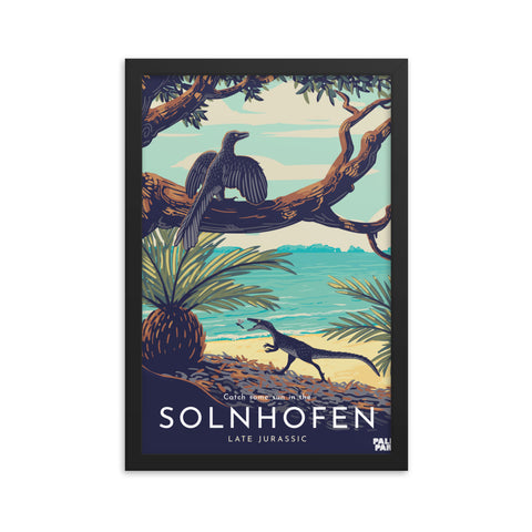 Solnhofen Paleo Parks framed print