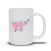 Triceratops Dinosaur Trans Pride Flag mug