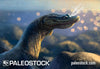 Sneezy Nothosaurus stock image