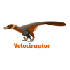 Stylized Velociraptor t-shirt