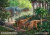 Yangchuanosaurus and Gigantspinosaurus stock image