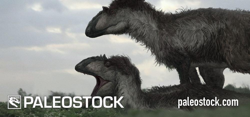 Yutyrannus stock image